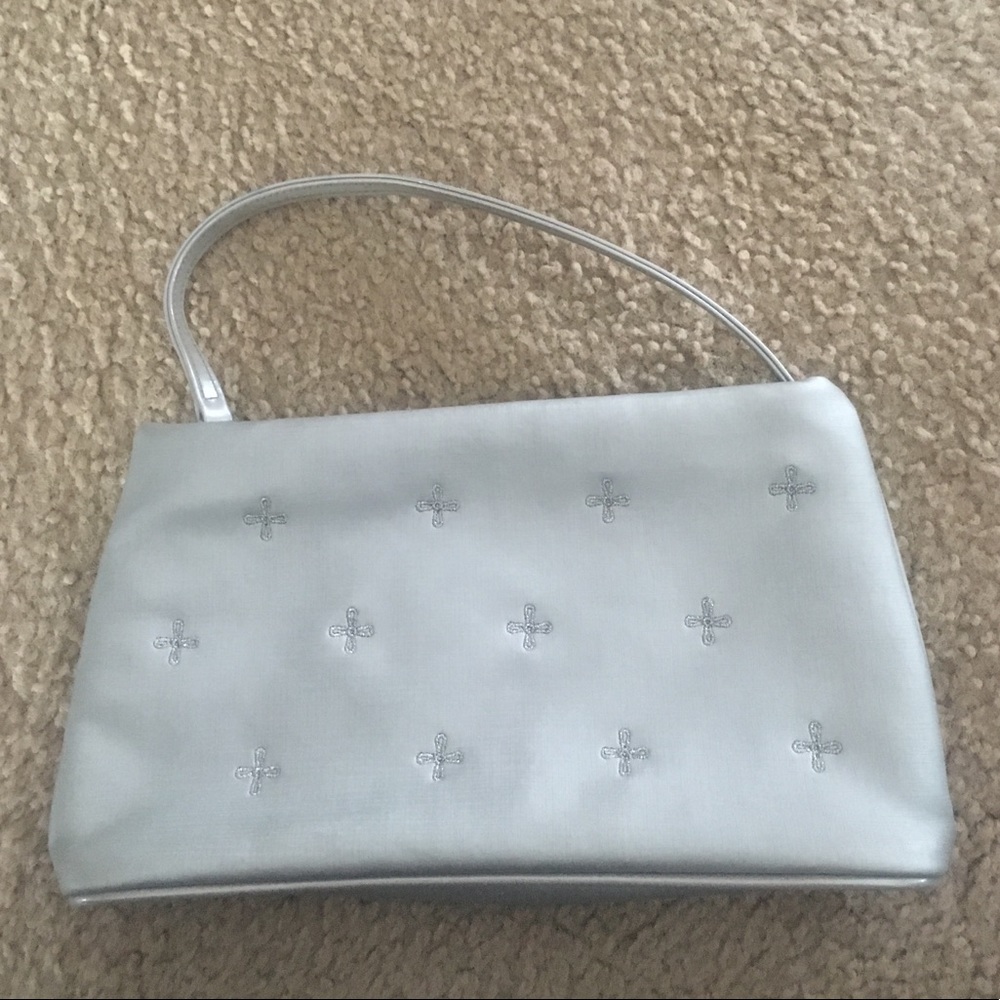 Cute small silver handbag